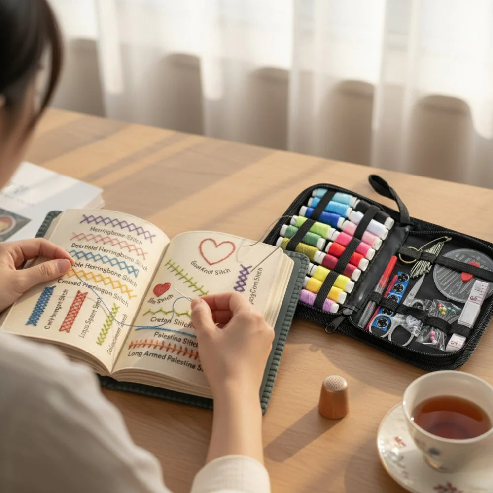 🌹Embroidery Stitching Book✨