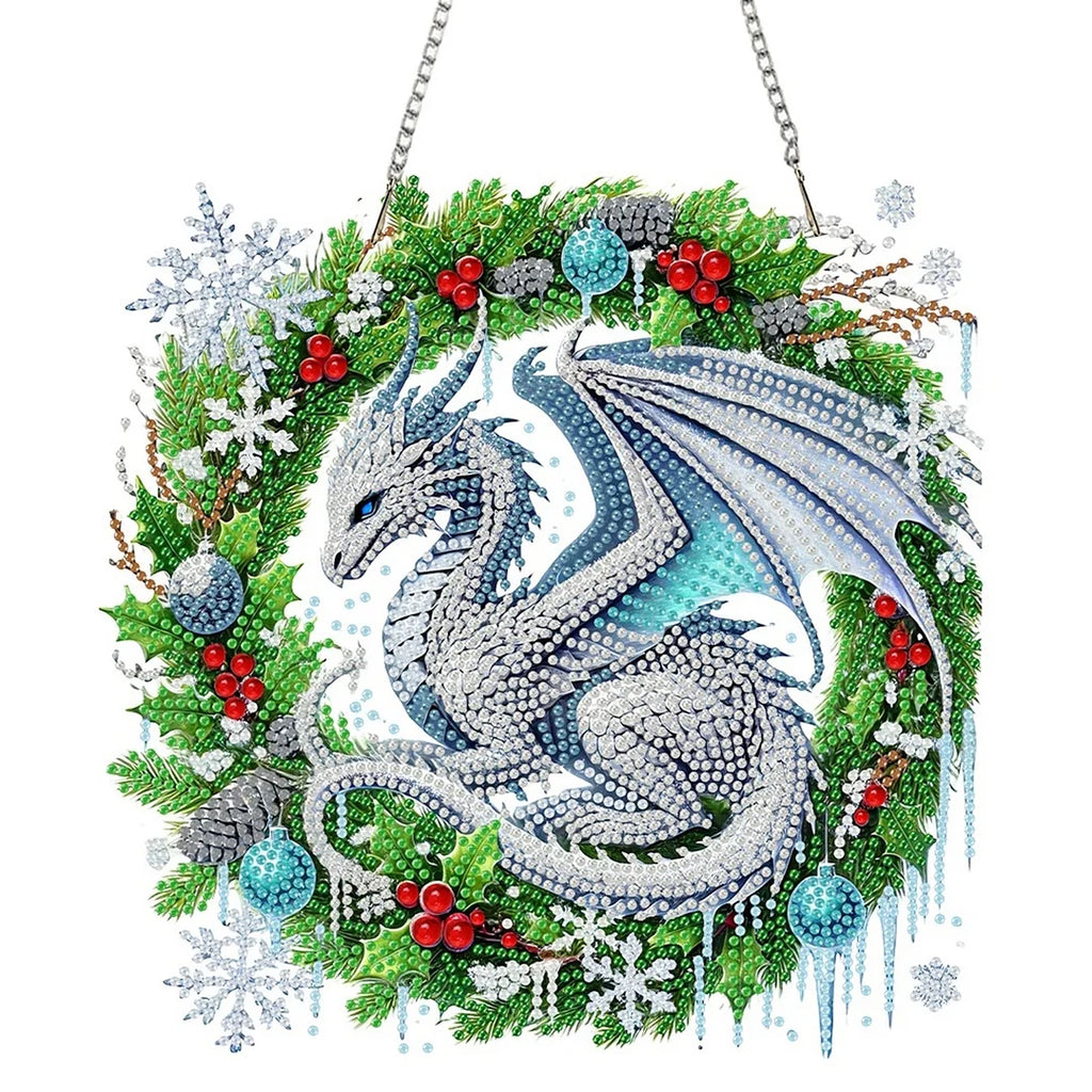 DIY Diamond Painting Hanging Christmas Ornament