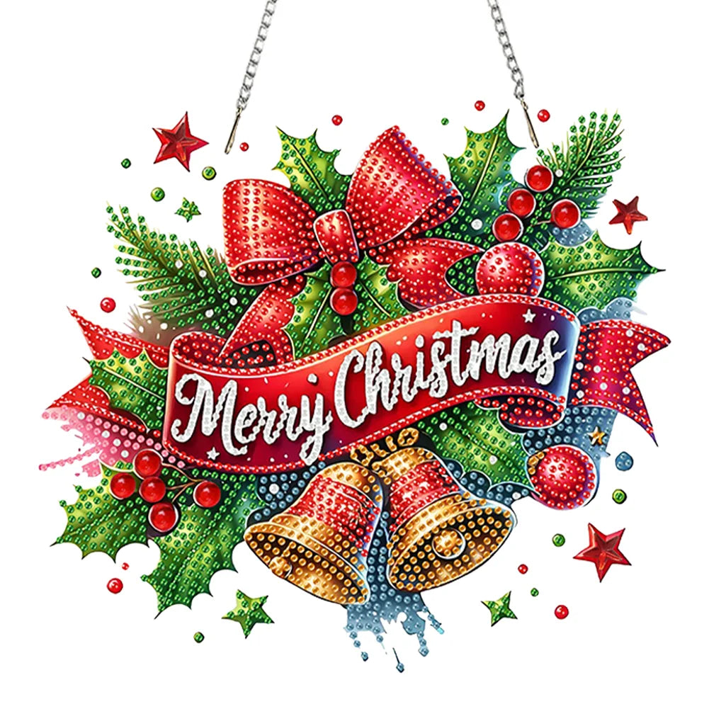 DIY Diamond Painting Hanging Christmas Ornament