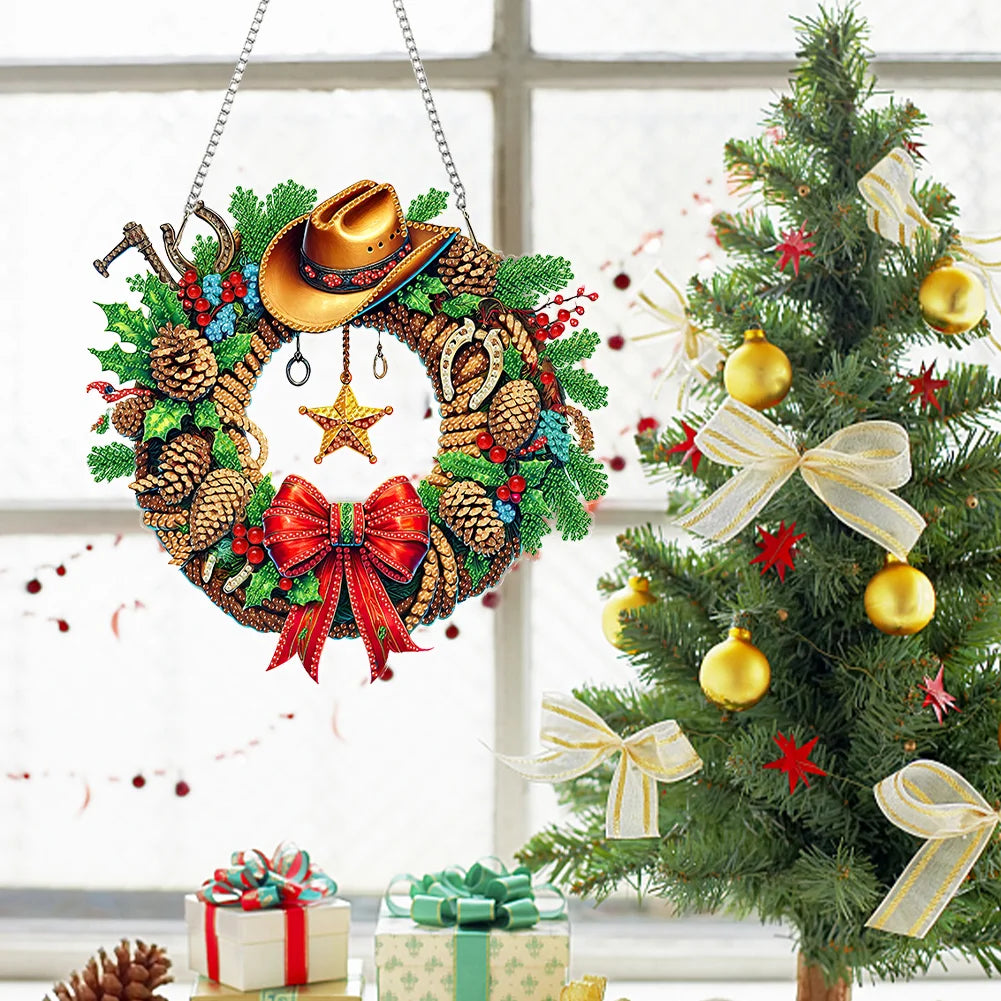 DIY Diamond Painting Hanging Christmas Ornament