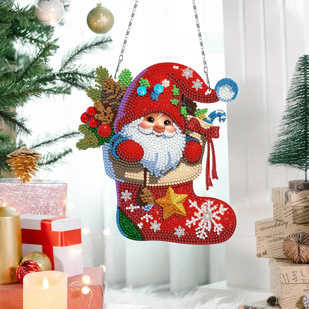 DIY Diamond Painting Christmas Hanging Ornaments（3PCS）